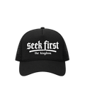 "SEEK FIRST" TRUCKER HAT