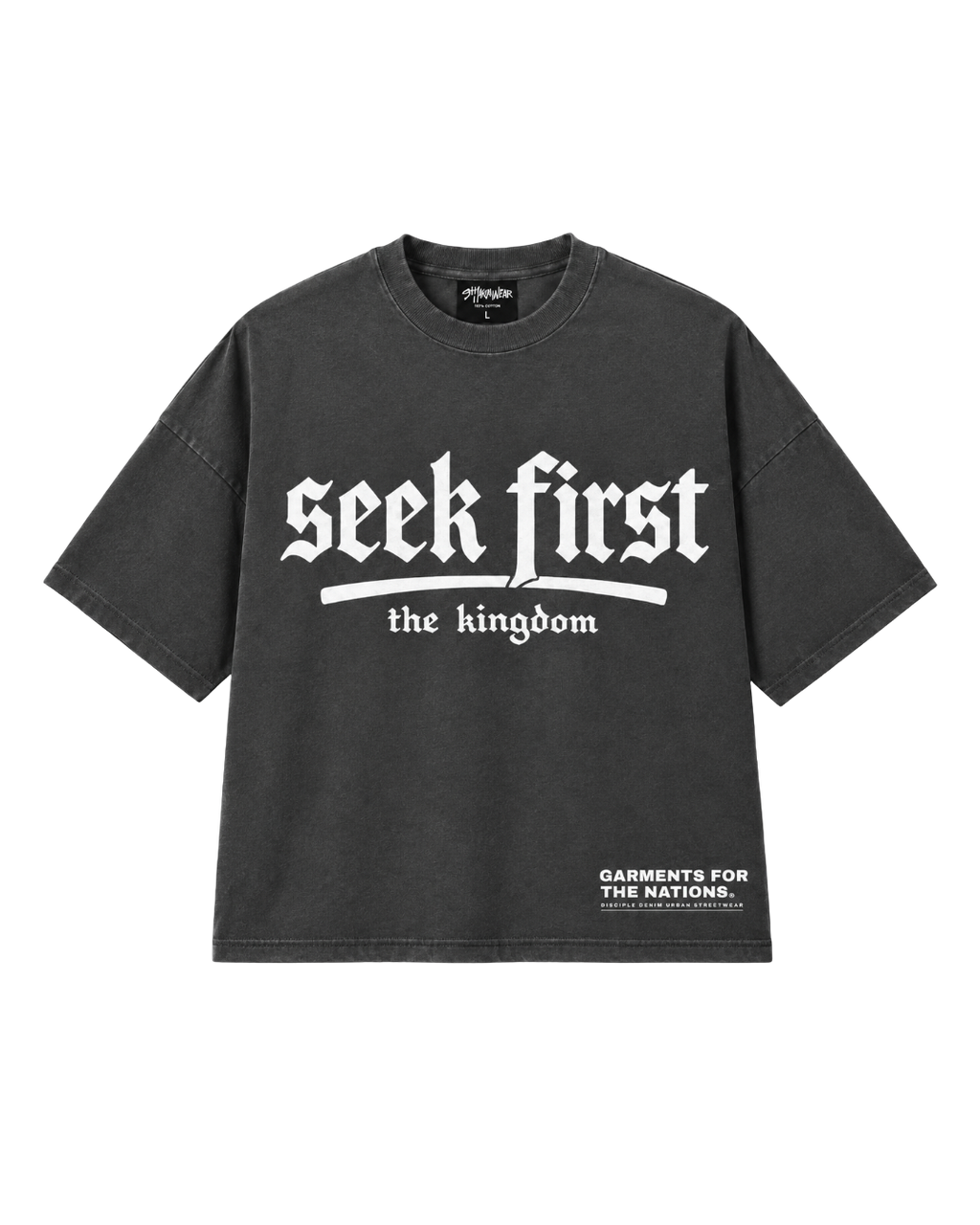 PRE-ORDER "SEEK FIRST" PREMIUM TEE (Shadow)