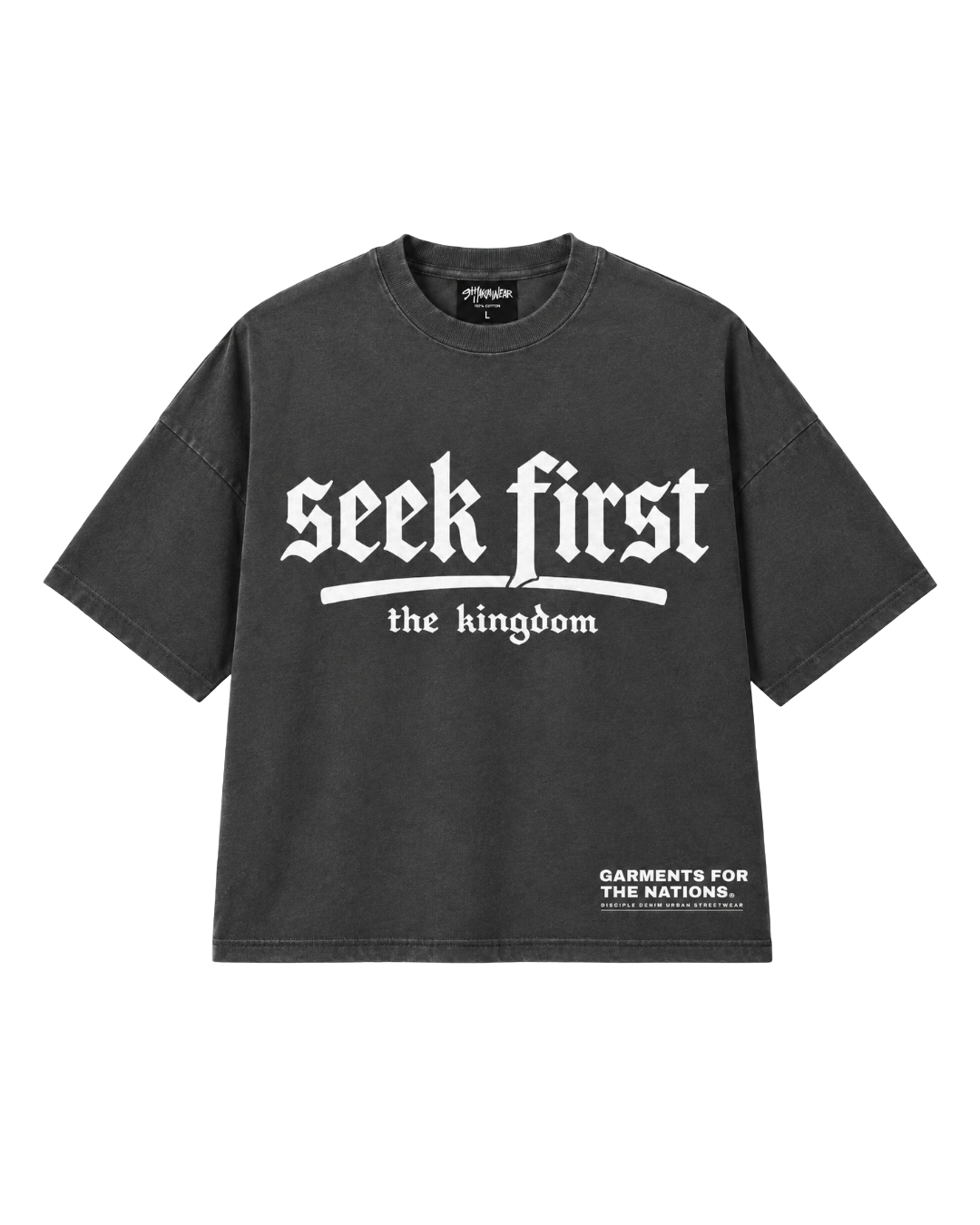 PRE-ORDER "SEEK FIRST" PREMIUM TEE (Shadow)