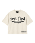 PRE-ORDER "SEEK FIRST" PREMIUM TEE (Cream)