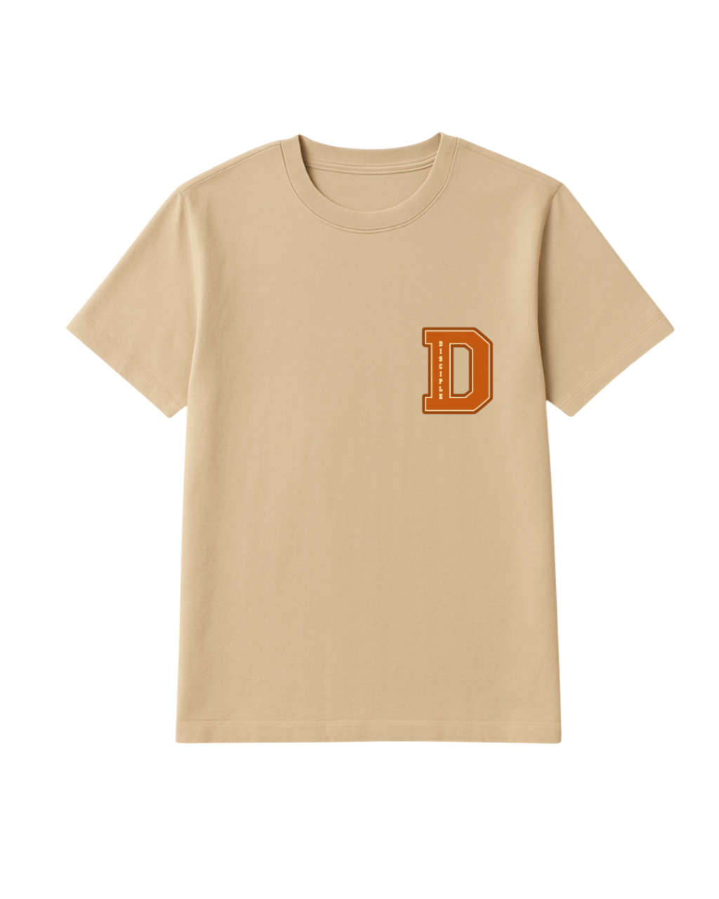 "D" Pennant T-Shirt (Beige)